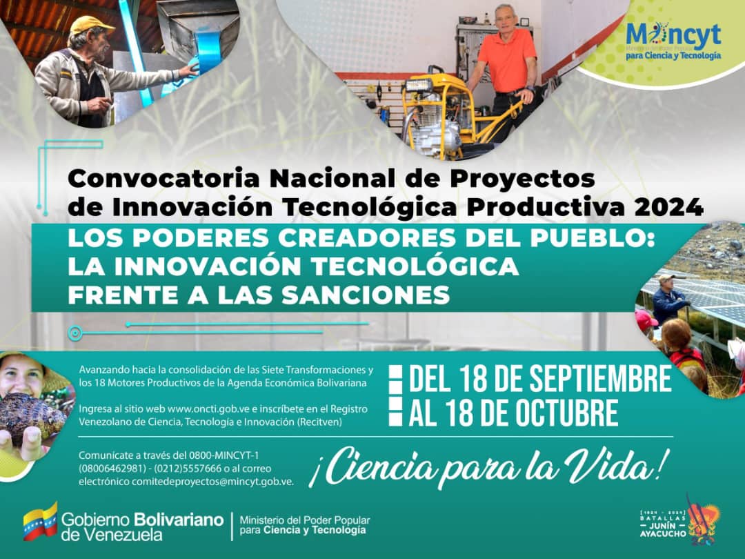TÉRMINOS DE REFERENCIA DE LA CONVOCATORIA NACIONAL DE PROYECTOS DE INNOVACIÓN TECNOLÓGICA PRODUCTIVA 2024