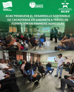 ACAV promueve el desarrollo sostenible de cacaoteros en Sabaneta a través de formación en finanzas agrícolas