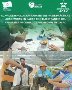 ACAV desarrolla jornada intensiva de prácticas académicas en cacao con maestrantes del Programa Nacional de Formación en Cacao